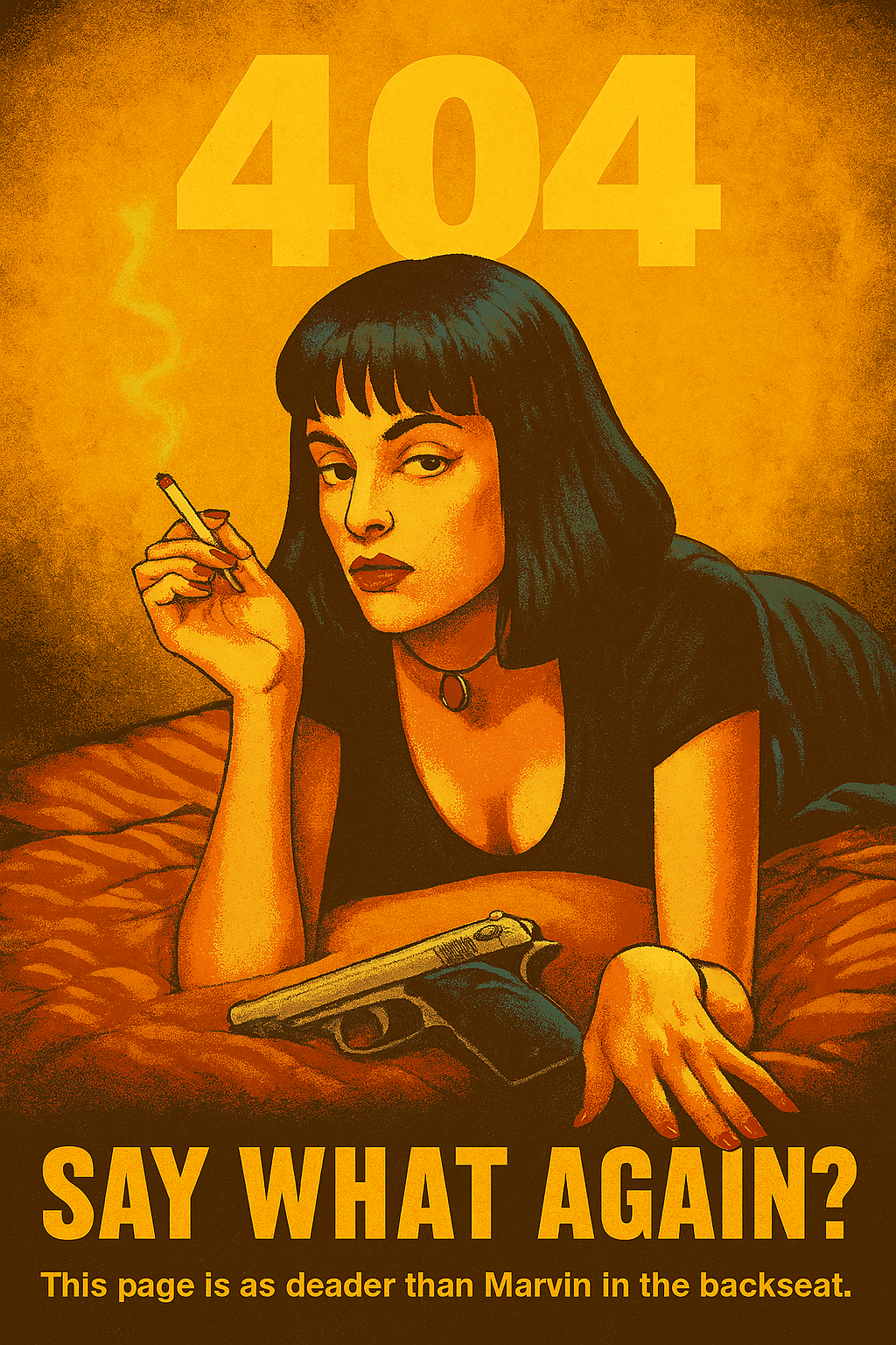 Pulp Fiction 404 Illustration